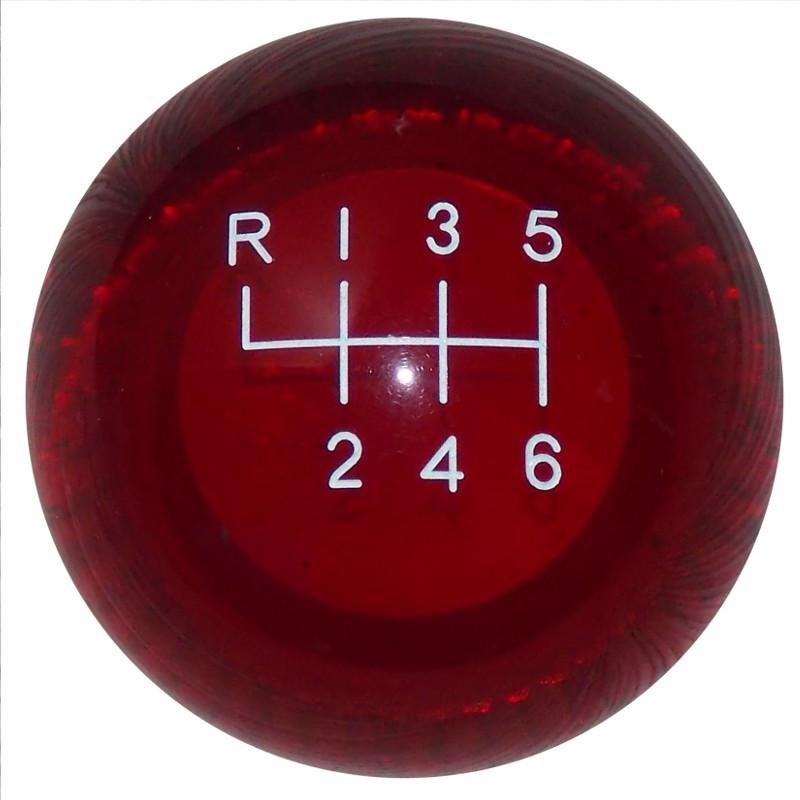 Clear Red New 6 Speed handle cane