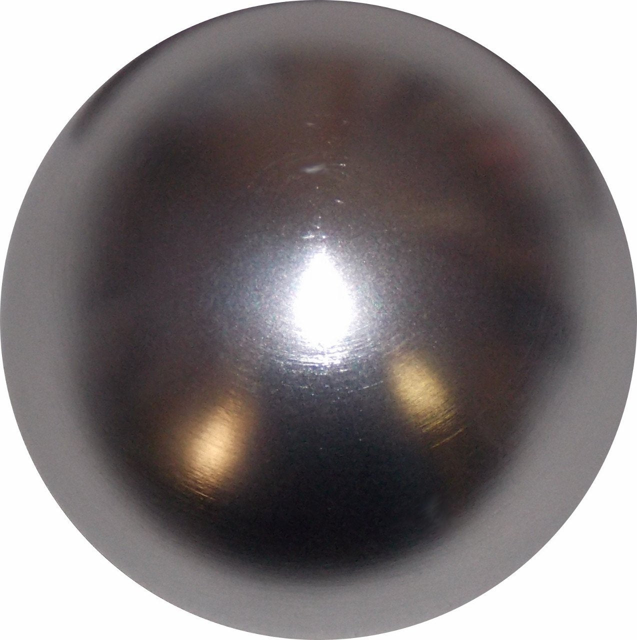 Brushed Aluminum Round handle cane