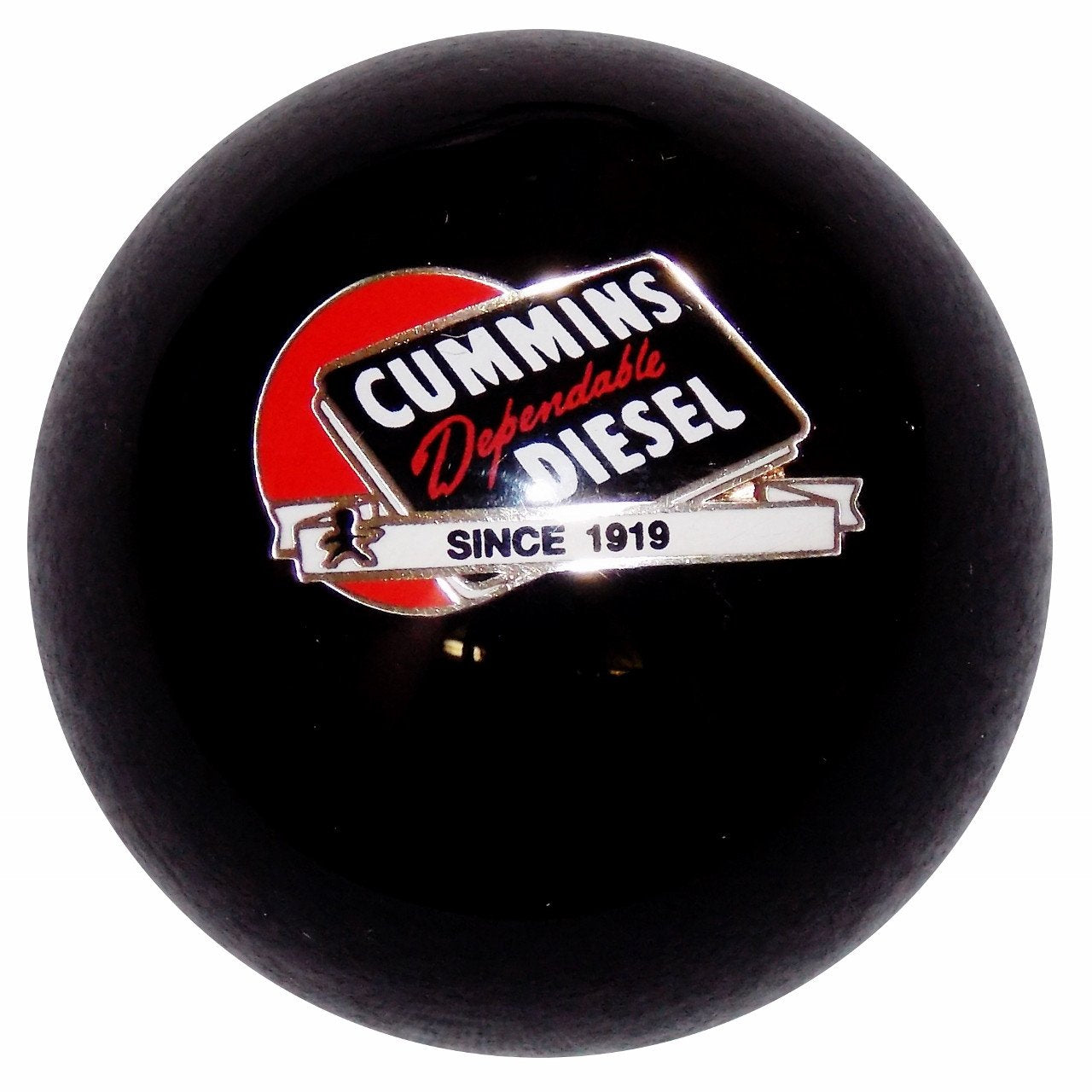Cummins Dependable Diesel Red Ball Logo Black handle cane