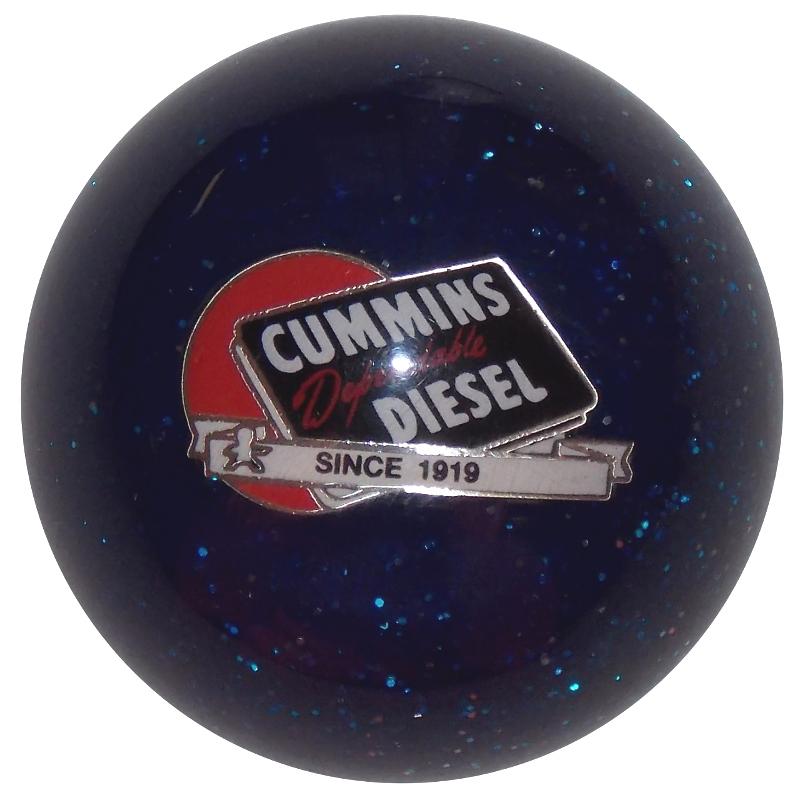 Cummins Dependable Diesel Blue Glitter handle cane