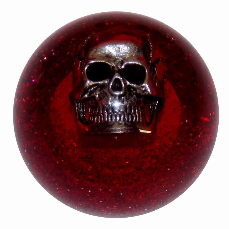 Red Glitter Skull handle cane
