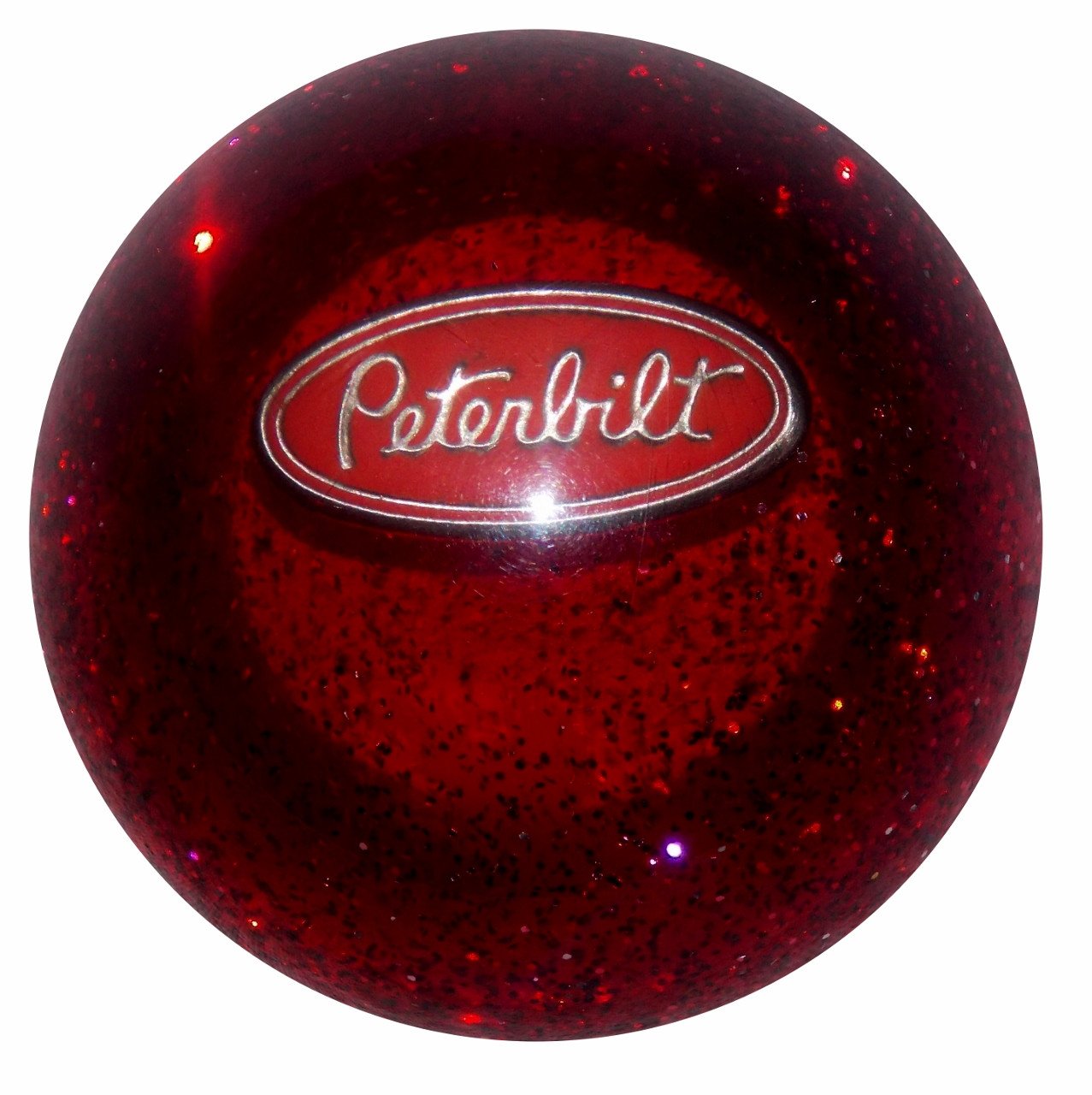 Red Glitter Peterbilt handle cane