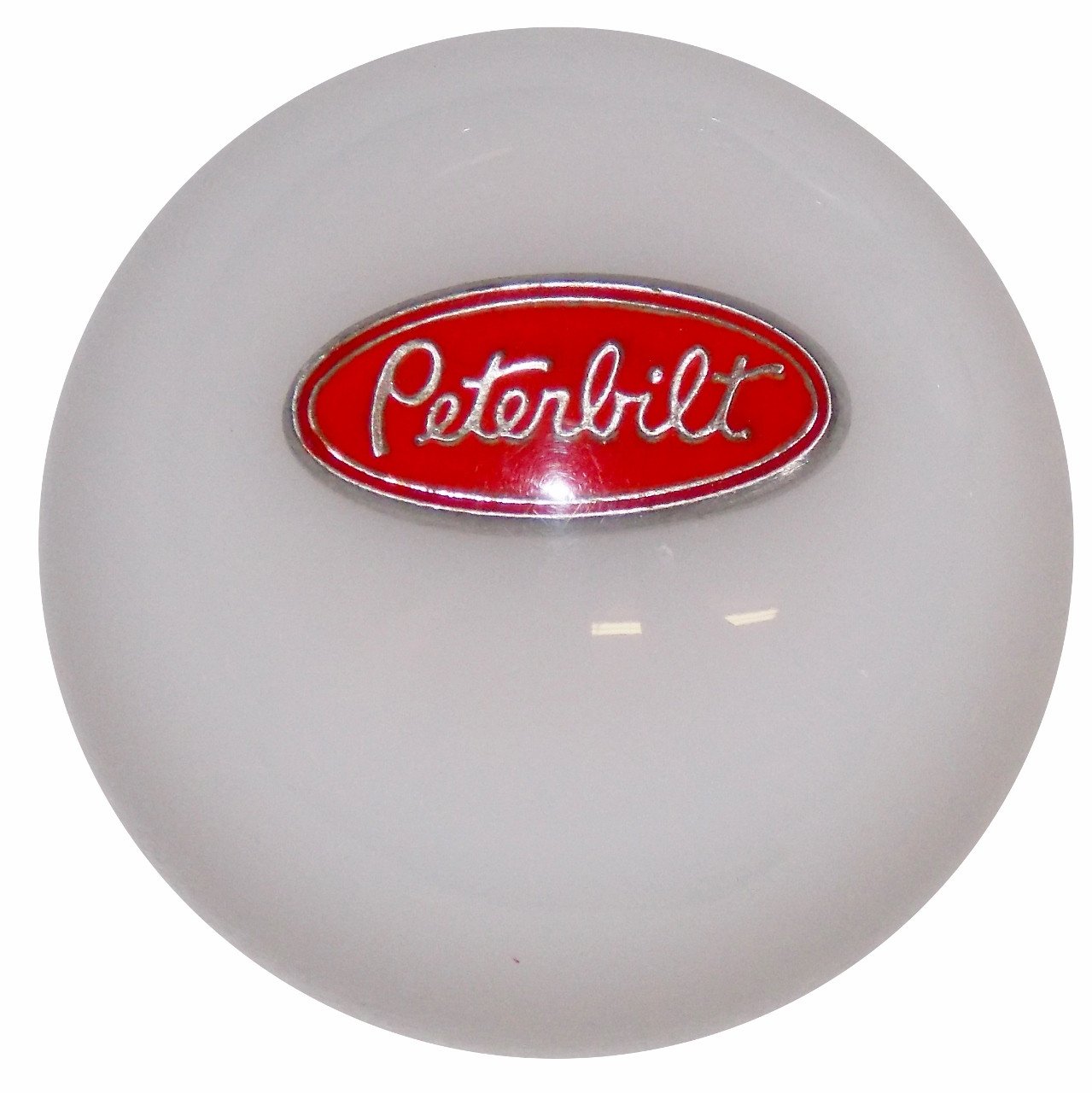 White Peterbilt handle cane