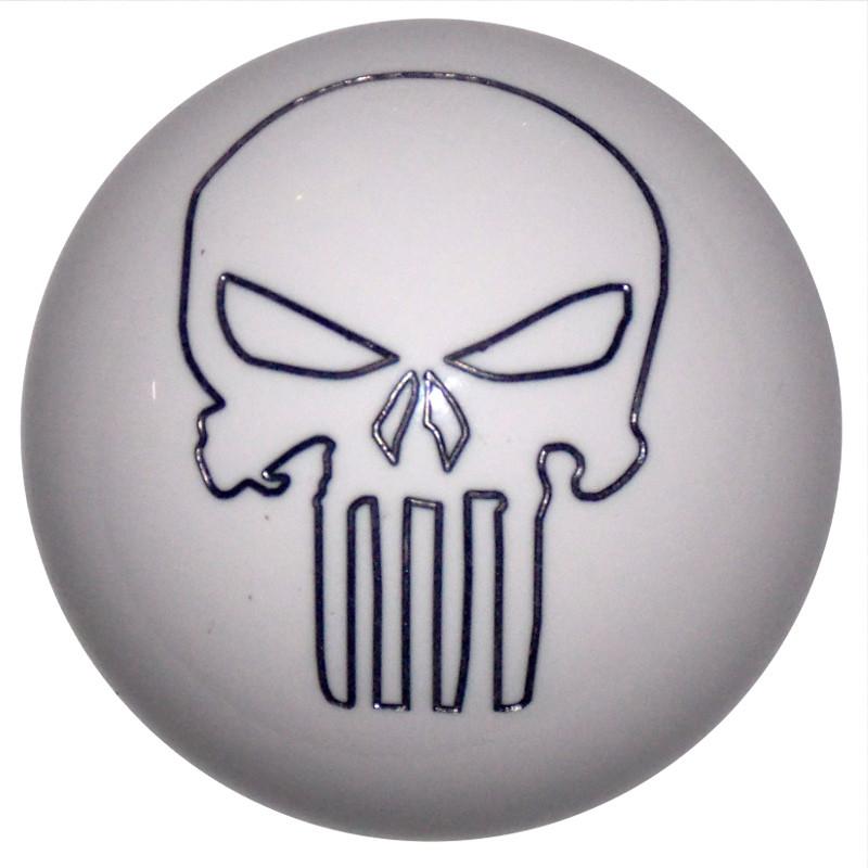 Punisher Skull White handle cane