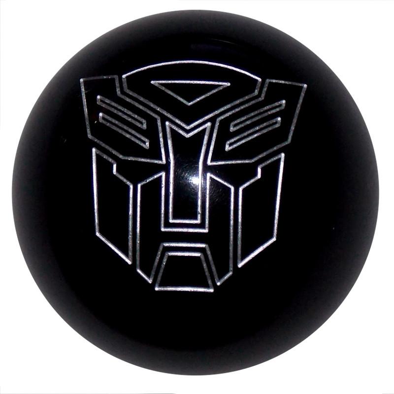 Black/ Silver Autobot handle cane