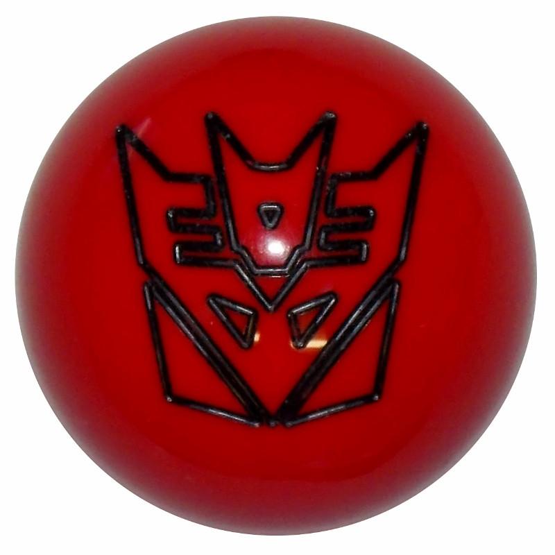 Red/ Black Decepticon handle cane