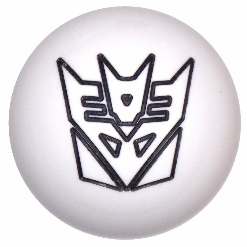 White/ Black Decepticon handle cane