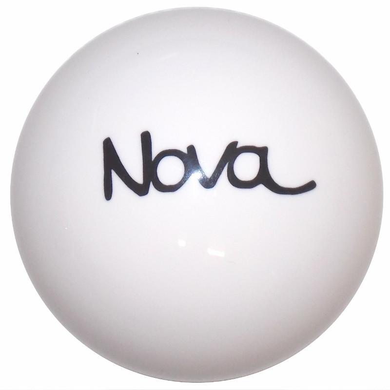 White Nova Logo handle cane