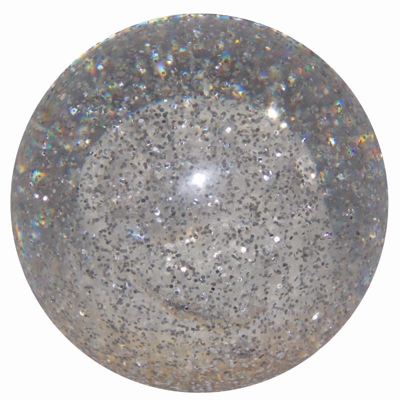 Clear Glitter handle cane