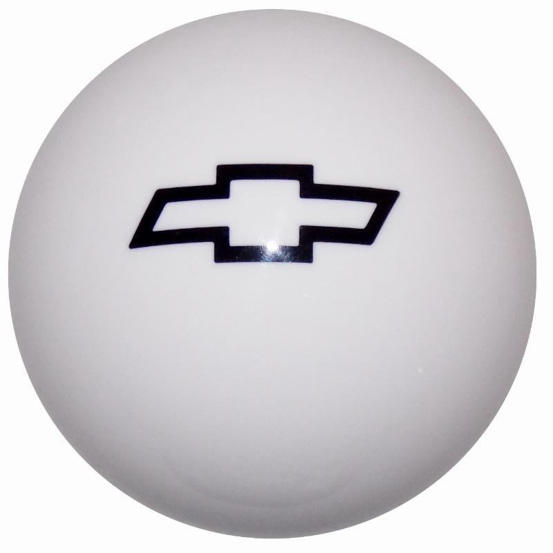 White Chevy Bowtie Logo handle cane