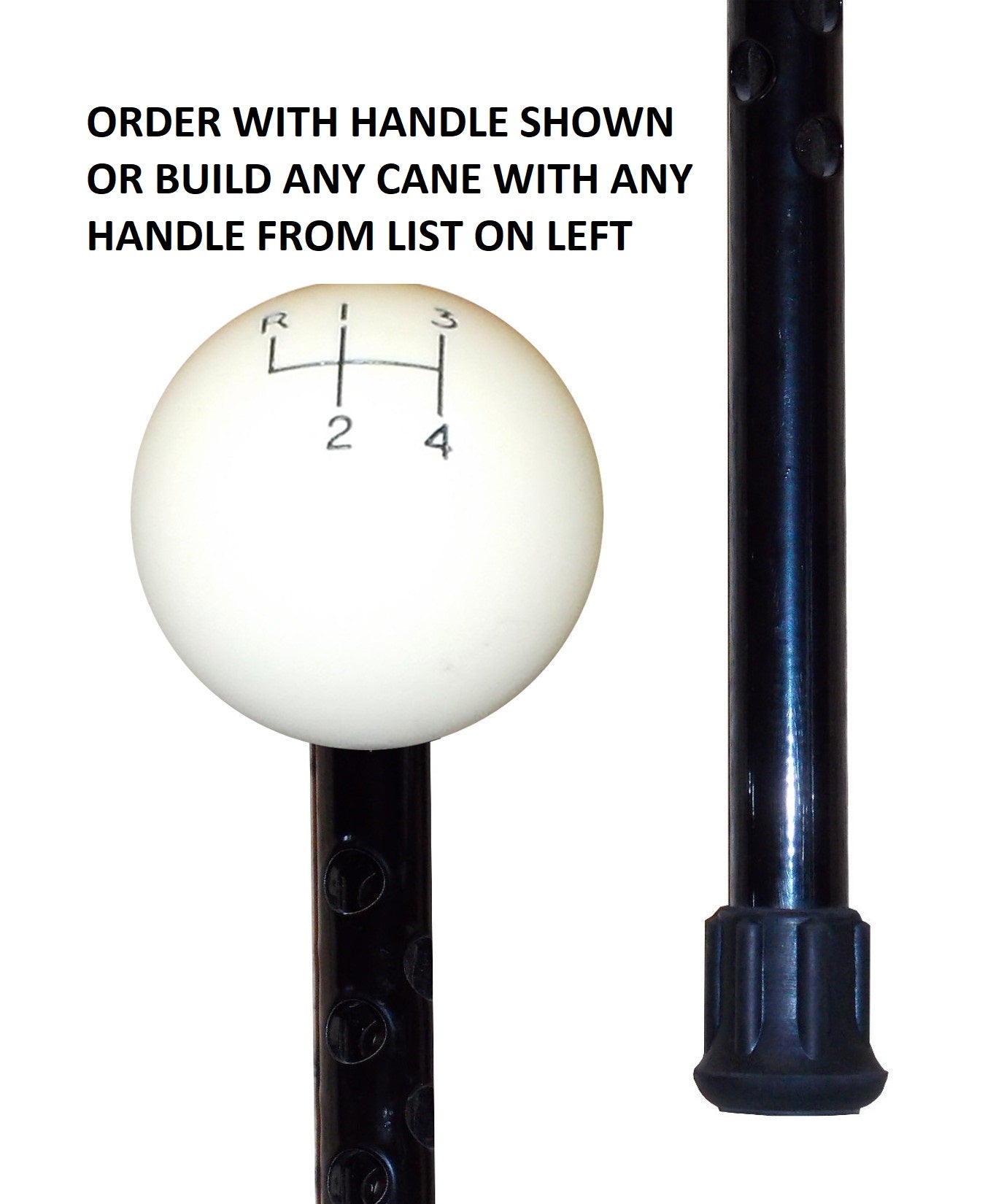 custom gloss black ventilator aluminum heavy duty cane