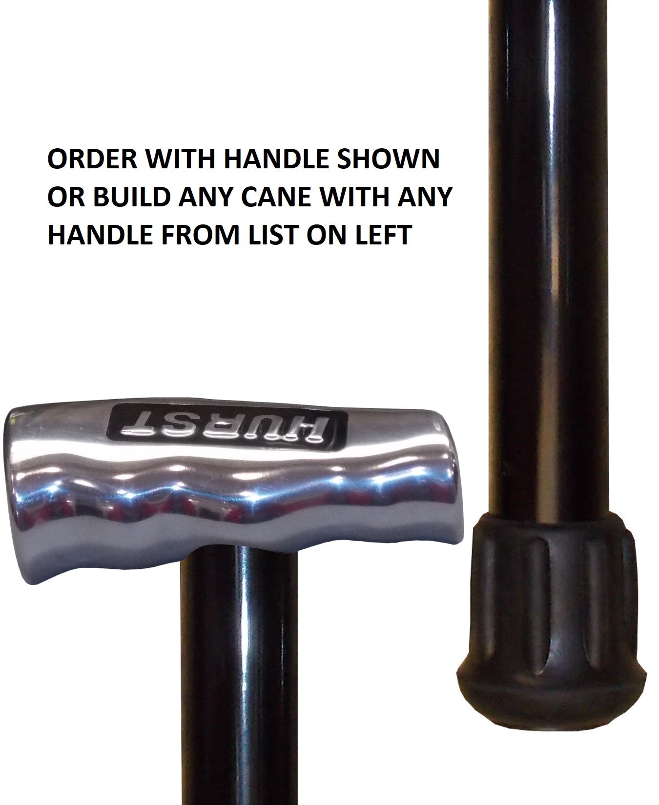 custom gloss black smoothie aluminum super duty self defense cane