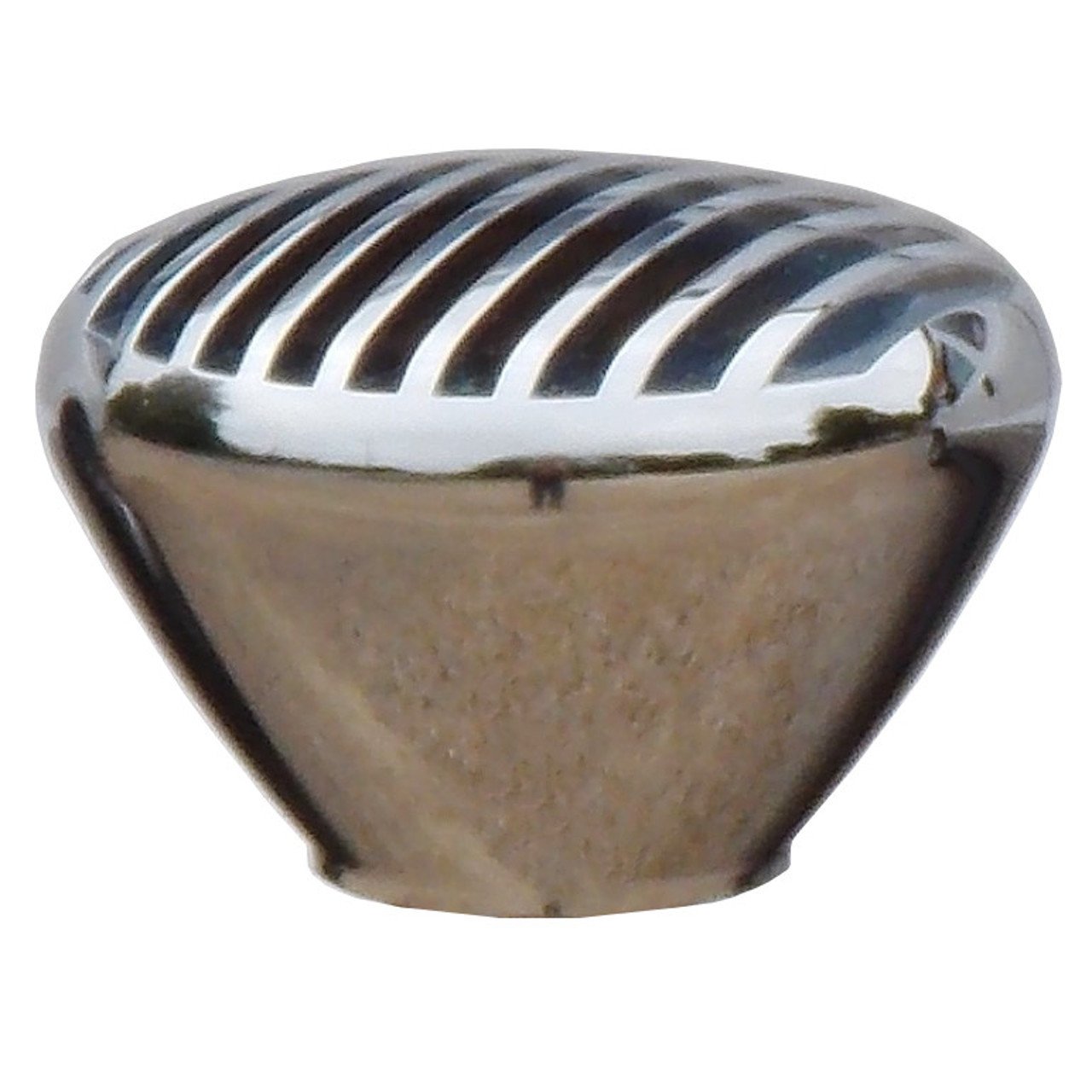 Chrome Billet Nostalgic Finned handle cane
