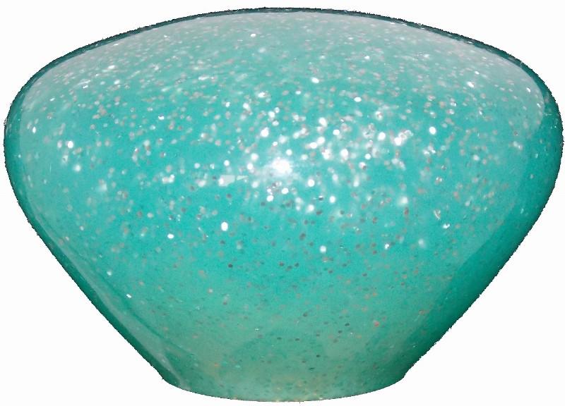 Nostalgic Teal Glitter handle cane