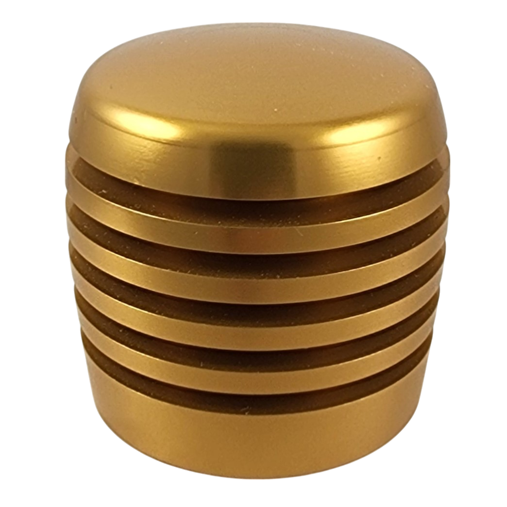 Gold XBR-200 Grooved Cylinder Style Aluminum Handle Cane