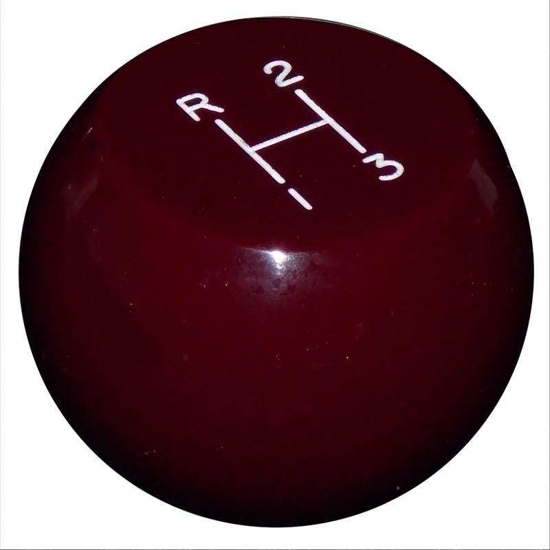 Flat Top 3 Speed Burgundy handle cane
