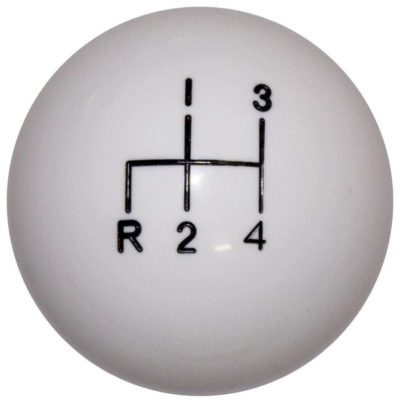 White 4 Speed Reverse Down Left handle cane