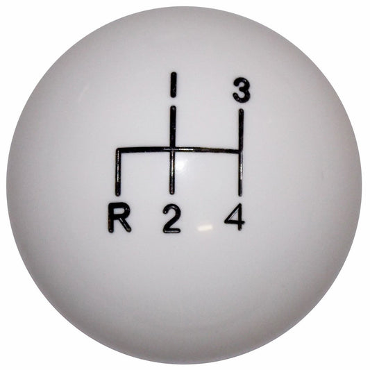 White 4 Speed Reverse Down Left handle cane