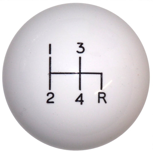 White 4 Speed handle cane Reverse Down Right