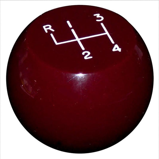 Flat Top 4 Speed Burgundy handle cane