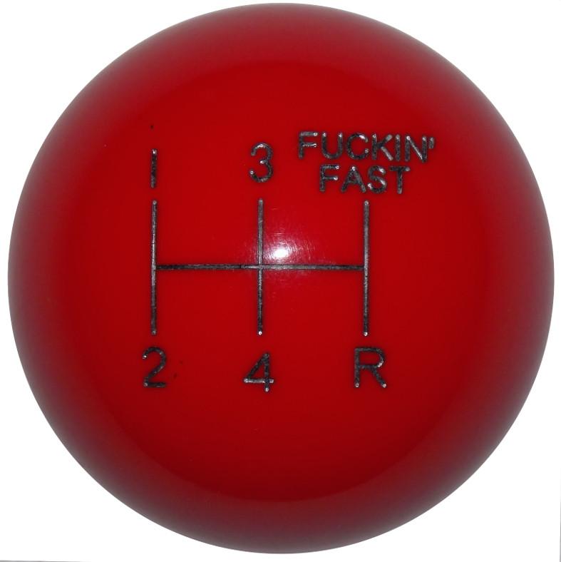 F- in Fast 5 Speed Red handle cane