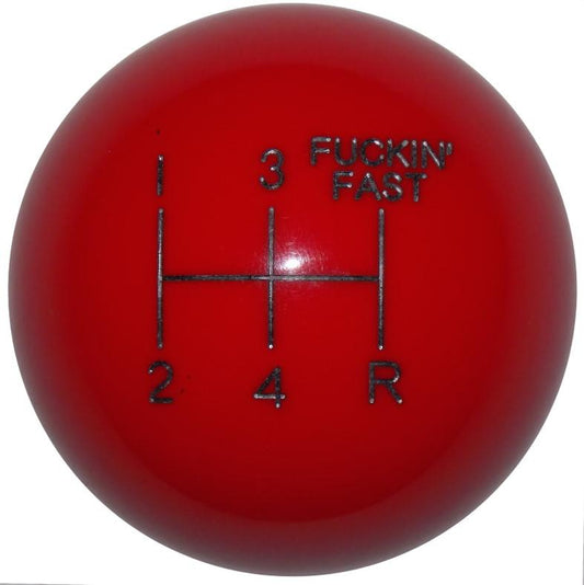 F- in Fast 5 Speed Red handle cane