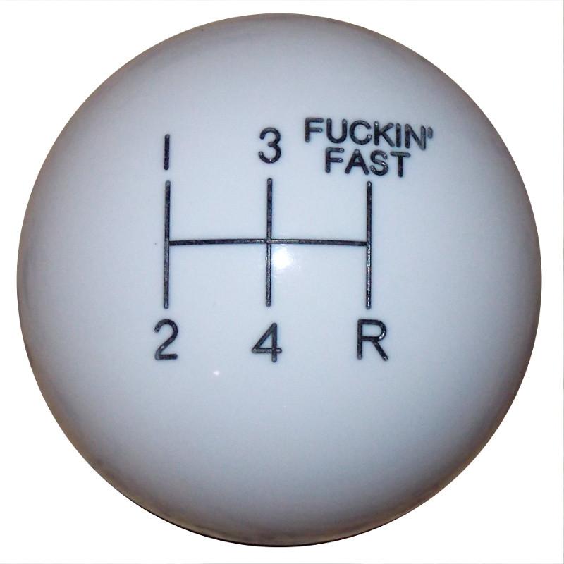 F-in Fast 5 Speed White handle cane