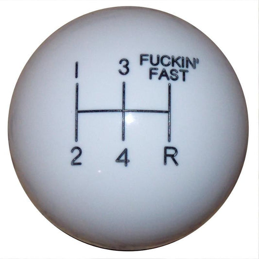 F-in Fast 5 Speed White handle cane
