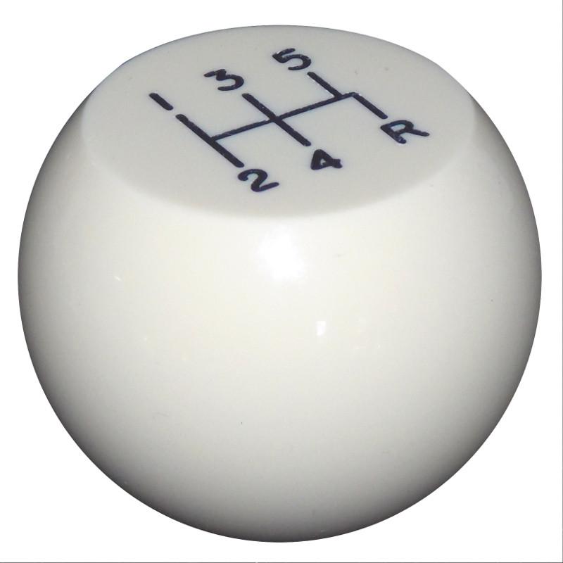 Flat Top 5 Speed White handle cane