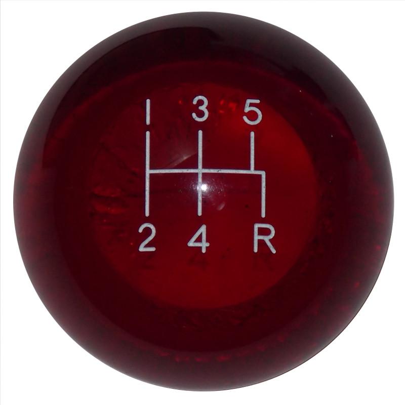 Clear Red 5 spd/off set handle cane