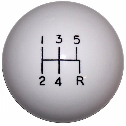 White 5 spd/ off set handle cane