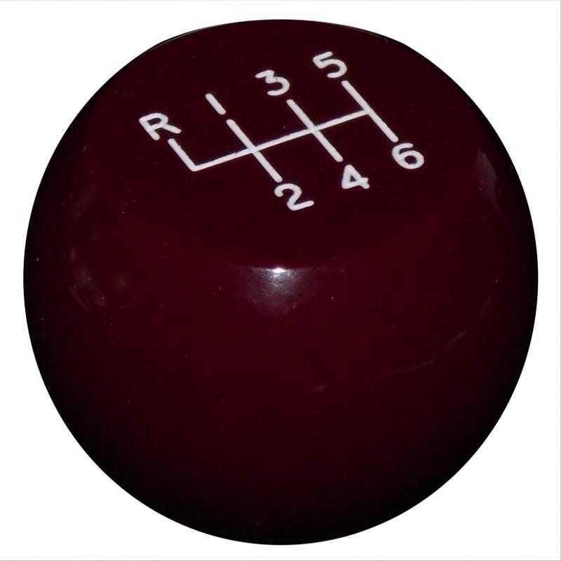Flat Top New 6 Speed Burgundy handle cane