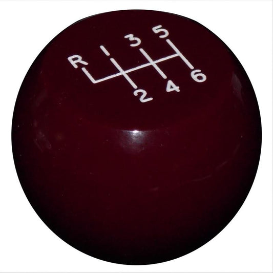 Flat Top New 6 Speed Burgundy handle cane