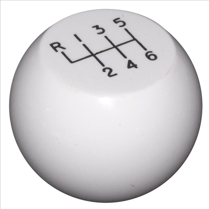 Flat Top New 6 Speed White handle cane