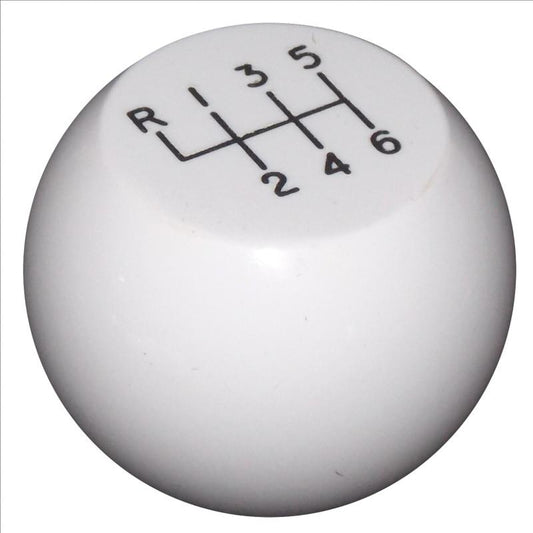 Flat Top New 6 Speed White handle cane