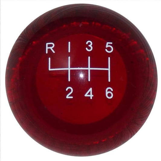 Clear Red New 6 Speed handle cane