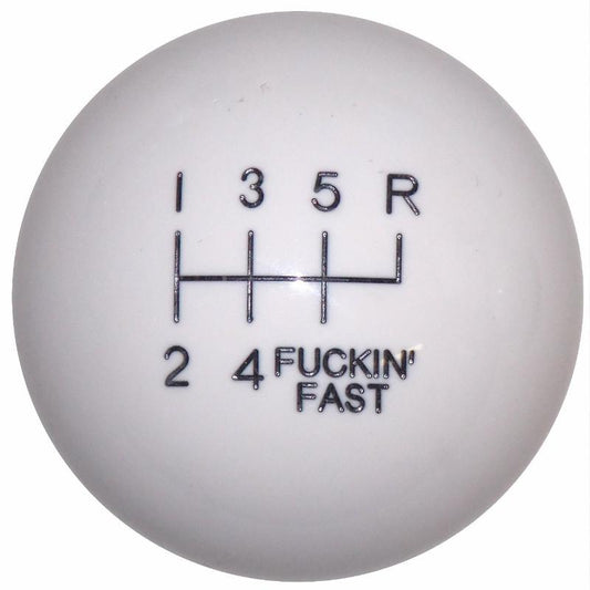 F-in Fast 6 Speed White handle cane