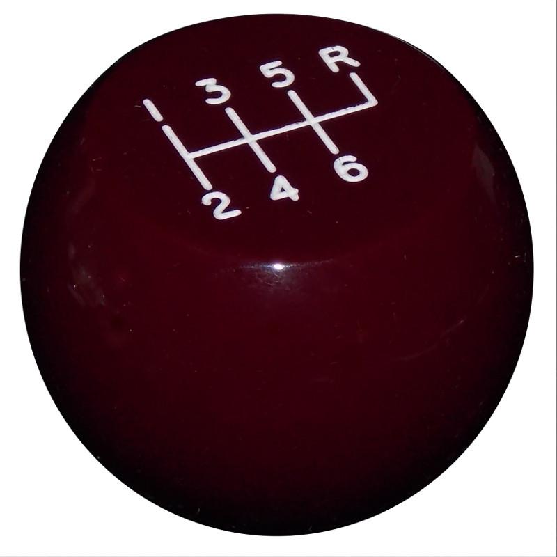Flat Top 6 Speed Burgundy handle cane