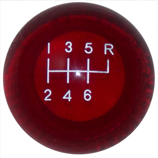 Clear Red 6 Speed handle cane