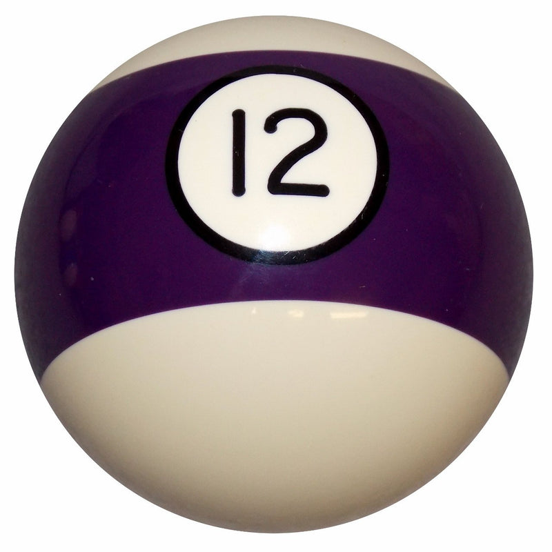 12 Ball Purple Stripe Billiard handle cane