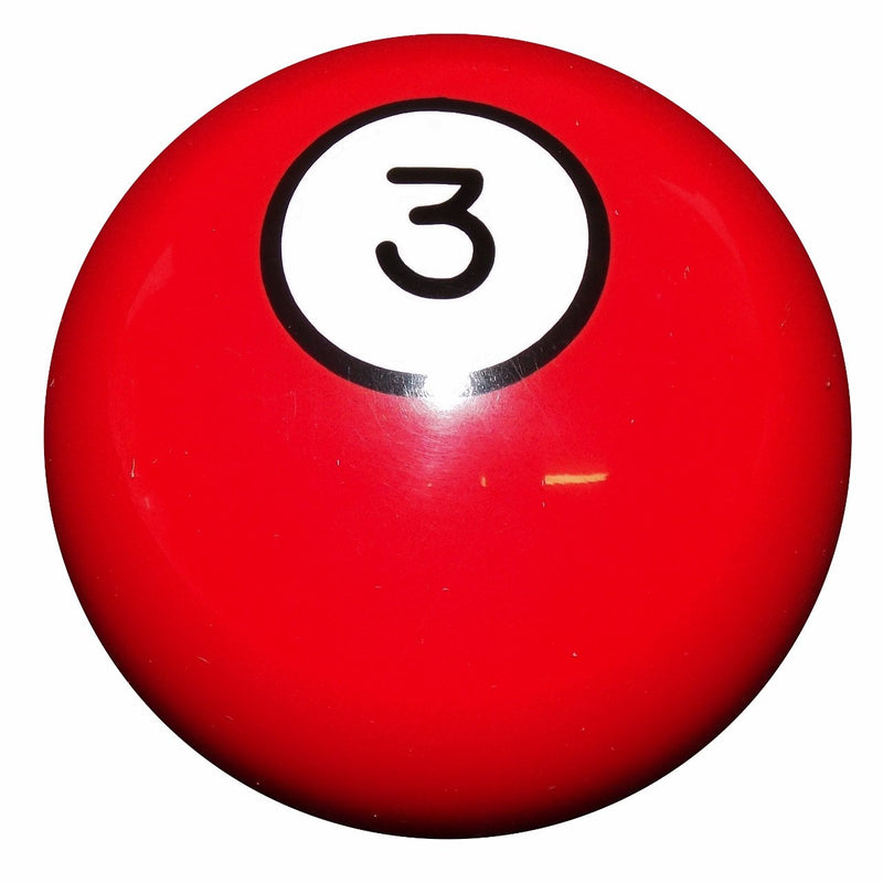 3 Ball Red Billiard handle cane
