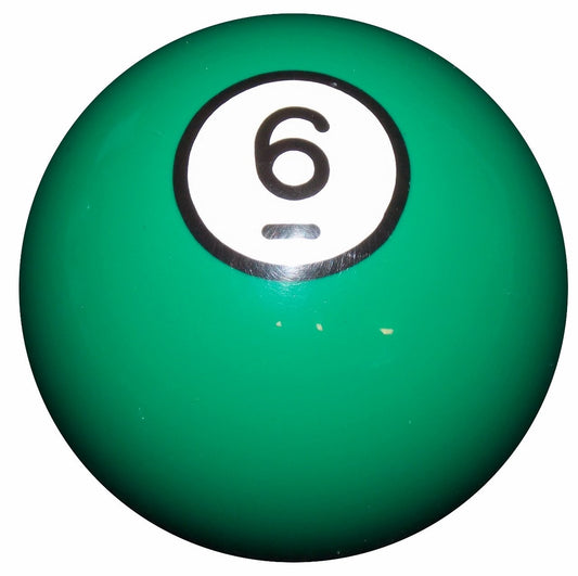 6 Ball Green Billiard handle cane