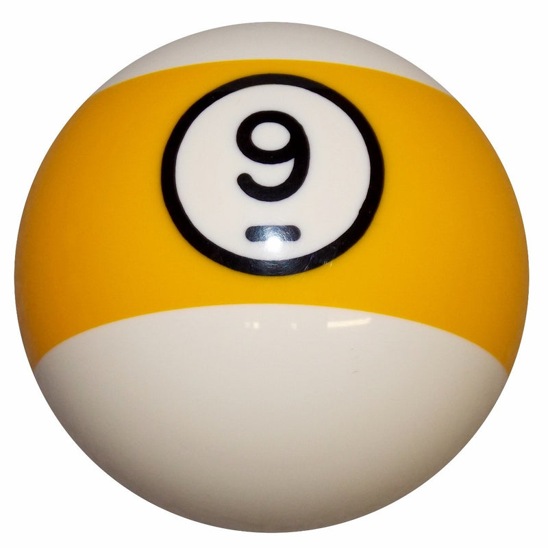 9 Ball Yellow Stripe Billiard handle cane