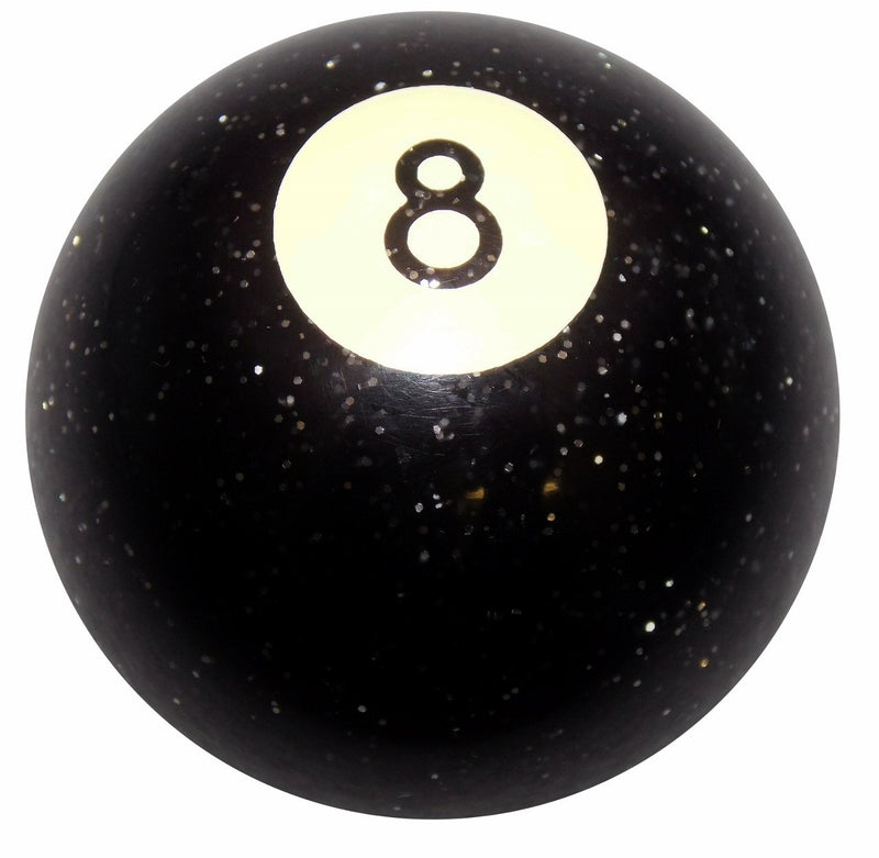 Glitter Black 8 Ball handle cane