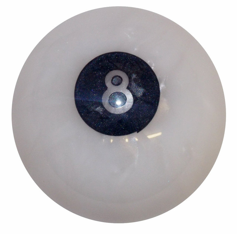 White Pearl 8 Ball handle cane