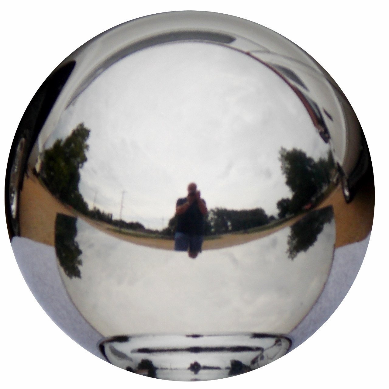 Polished Stainless Round Heavy Weight handle cane