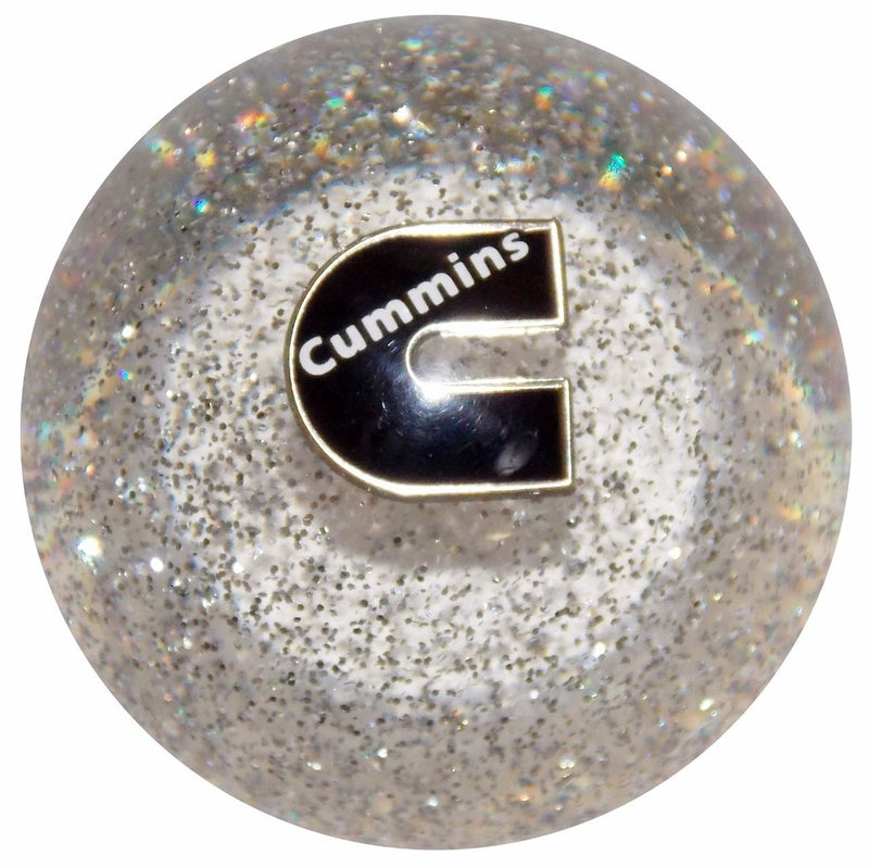 Cummins C Logo Clear Glitter handle cane