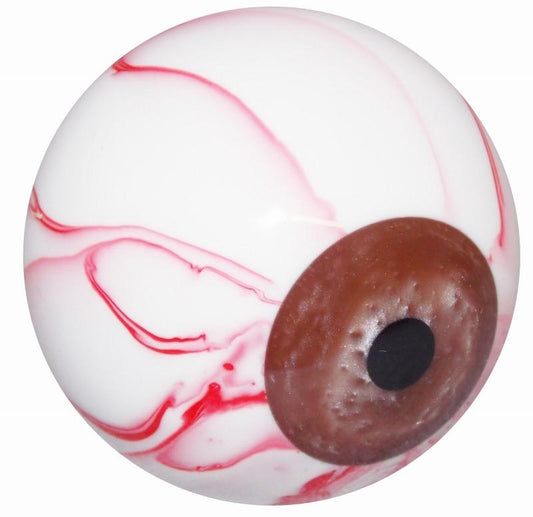 Sideways Brown Eyeball handle cane