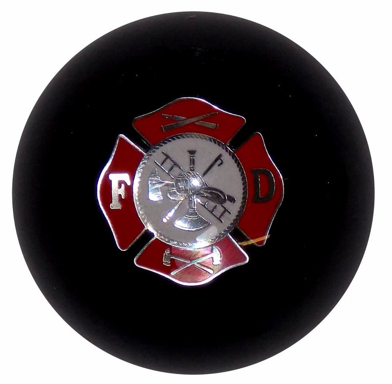 Fire Department Logo Black handle cane
