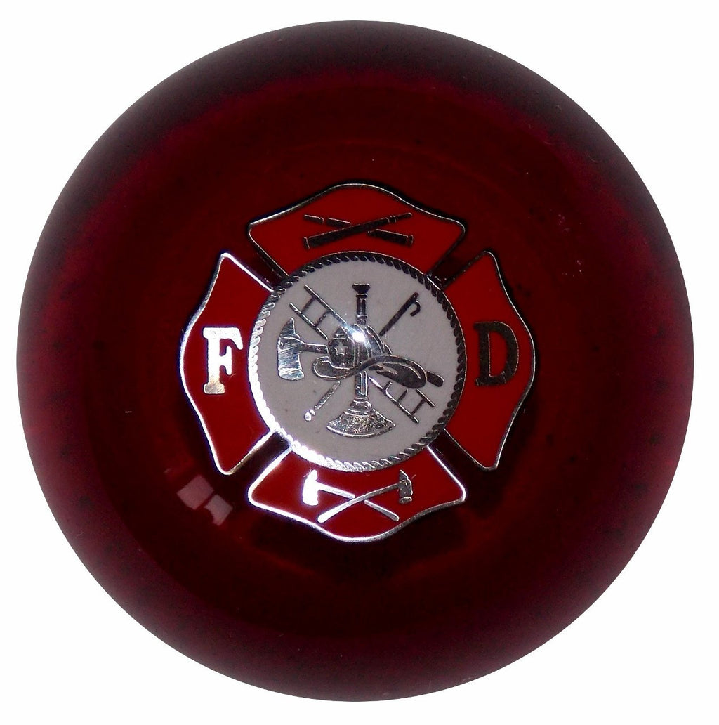 Fire Department Clear Red handle cane